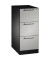 H&auml;ngeregistraturschrank 146245311S10013 Asisto, schwarzgrau/wei&szlig;aluminium, 3 Schubladen, 1-bahnig