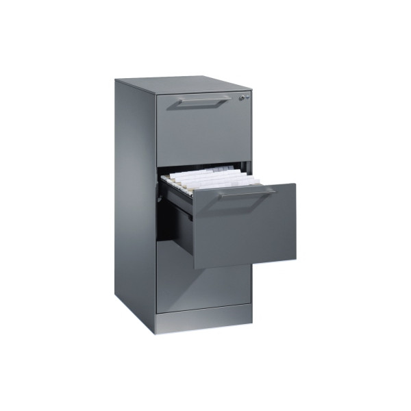 CP-Möbel Hängeregistraturschrank 146245311S10005 Asisto, weißaluminium, 3 Schubladen, 1-bahnig 4025314977714 CP-Möbel