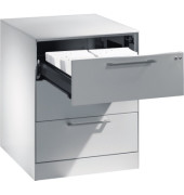 Karteischrank 146274322S10052 A5 quer 3Schübe 2bhg lgr/lgr
