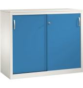 Schiebet&uuml;renschrank Acurado 205600S10077, abschlie&szlig;bar, 2 OH, lichtblau/lichtgrau, 120x100x50cm (BxHxT)