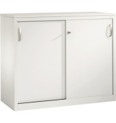 Schiebet&uuml;renschrank Acurado 205600S10040, abschlie&szlig;bar, 2 OH, lichtgrau, 120x100x50cm (BxHxT)