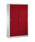Schiebet&uuml;renschrank Acurado 2059002S10015, abschlie&szlig;bar, 5 OH, rubinrot/lichtgrau, 120x195x50cm (BxHxT)