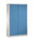 Schiebet&uuml;renschrank Acurado 2059002S10020, abschlie&szlig;bar, 5 OH, lichtblau/lichtgrau, 120x195x50cm (BxHxT)