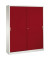 Schiebet&uuml;renschrank Acurado 214000S10114, abschlie&szlig;bar, 2x5 OH, rubinrot/lichtgrau, 160x195x40cm (BxHxT)