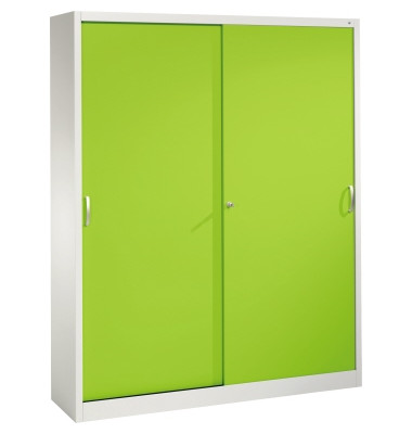 Aktenschrank 214000S10202 2x5OH 1950x1600x400mm lgr/vgn