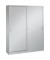Schiebet&uuml;renschrank Acurado 214000S10111, abschlie&szlig;bar, 2x5 OH, wei&szlig;aluminium, 160x195x40cm (BxHxT)