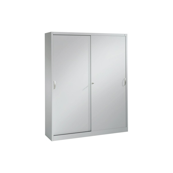 4050646341421 - C+P Schiebetürenschrank Acurado H1950xB1600xT400mm Korpus Weißaluminium Fronten Weißaluminium Anzahl Fächer 8