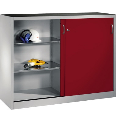 Werkzeugschrank 214709S10022 Schiebet&uuml;r 1200x1600x400mm lgr/rrt