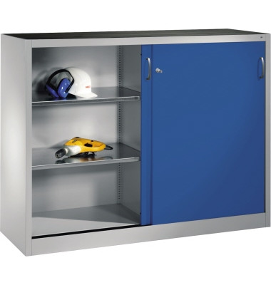 Werkzeugschrank 214709S10013 Schiebetür 1200x1600x400mm lgr/ebl
