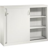 Schiebet&uuml;renschrank Acurado 21471200S10066, abschlie&szlig;bar, 2x3 OH, lichtgrau, 160x120x40cm (BxHxT)