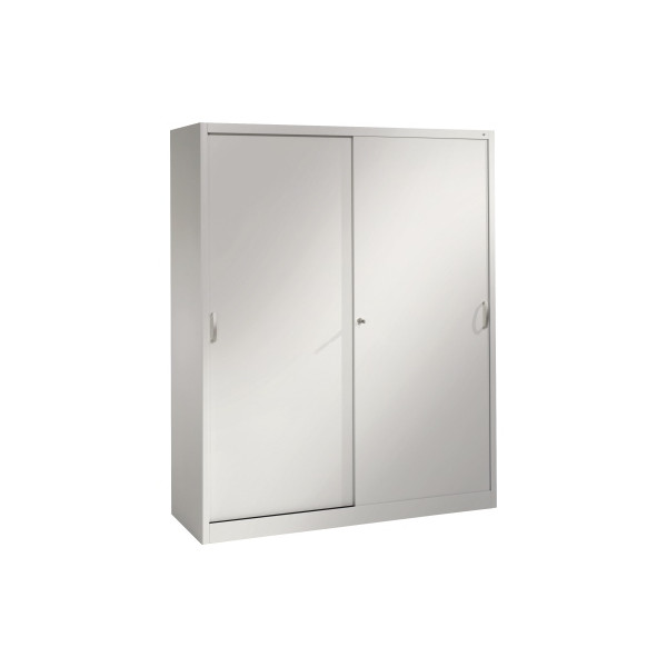 4053597279324 - C+P Schiebetürenschrank Acurado H1950xB1600xT500mm Korpus Weißaluminium Fronten Weißaluminium Anzahl Fächer 8