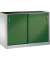 Schiebet&uuml;renschrank Acurado 2156092S10006, abschlie&szlig;bar, 2x2 OH, lichtgrau/rededagr&uuml;n, 160x100x50cm (BxHxT)