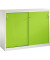 Schiebet&uuml;renschrank Acurado 21571200S10246, abschlie&szlig;bar, 2x3 OH, gr&uuml;n/lichtgrau, 160x120x50cm (BxHxT)