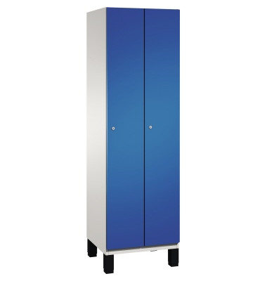 Umkleidespind 4510020S10050 Füße 2Abteile B600mm lgr/ebl