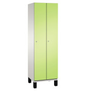 Umkleidespind 4510020S10048 Füße 2Abteile B600mm lgr/vgn