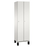 Umkleidespind 4510020S10016 Füße 2Abteile B600mm lgr/lgr