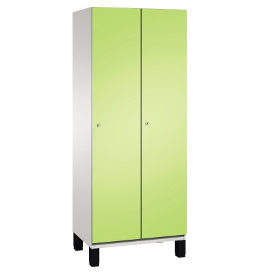 Umkleidespind 4510022S10049 Füße 2Abteile B800mm lgr/vgn