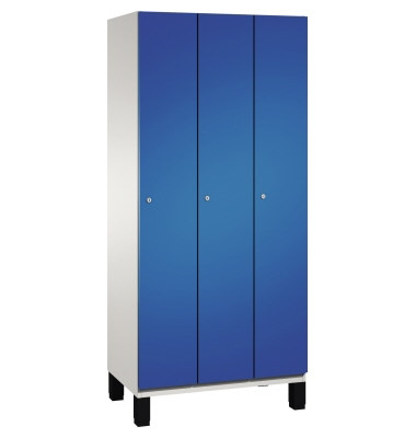 Umkleidespind 4510030S10043 Füße 3Abteile B900mm lgr/ebl