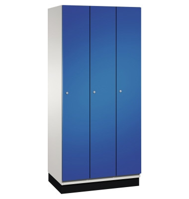 Umkleidespind 4510030S10055 Sockel 3Abteile B900mm lgr/ebl