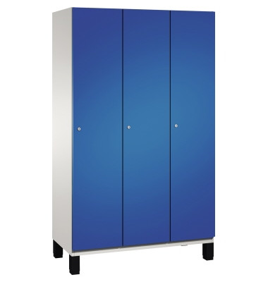 Umkleidespind 4510032S10012 Füße 3Abteile B1200mm lgr/ebl