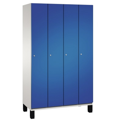 Umkleidespind 4510040S10014 Füße 4Abteile B1200mm lgr/ebl
