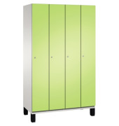 Umkleidespind 4510040S10015 Füße 4Abteile B1200mm lgr/vgn