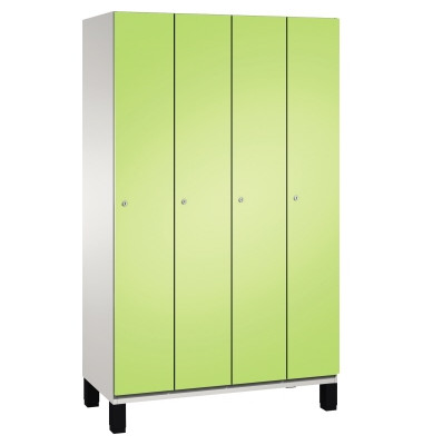 Umkleidespind 4510040S10015 Füße 4Abteile B1200mm lgr/vgn