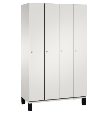 Umkleidespind 4510040S10012 Füße 4Abteile B1200mm lgr/lgr