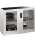 Werkzeugschrank  8831055S10011 Fenstertür 1000x1200x500mm lgr/lgr