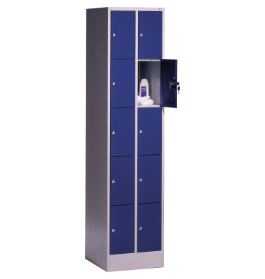 Schließf.schrank 8570201S10001 10Fächer 1950x620x500mm lgr/ebl