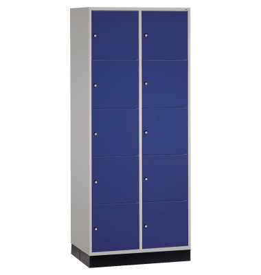 Schließf.schrank 8570203S10011 10Fächer 1950x820x600mm lgr/ebl
