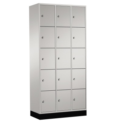 Schließf.schrank 8570301S10004 15Fächer 1950x920x500mm lgr/lgr
