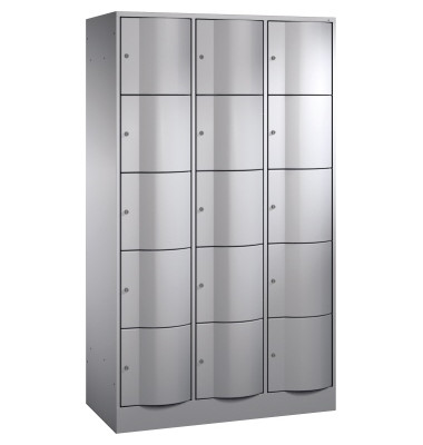 Schlie&szlig;f.schrank 8570372S10764 15F&auml;cher 1950x1150x540mm wsalu/wsal