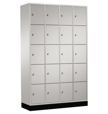 Schließf.schrank 8570401S10002 20Fächer 1950x1220x500mm lgr/lgr