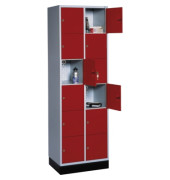Schließf.schrank 8670201S10005 12Fächer 1950x620x500mm lgr/rrt