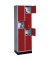 Schließf.schrank 8670201S10005 12Fächer 1950x620x500mm lgr/rrt