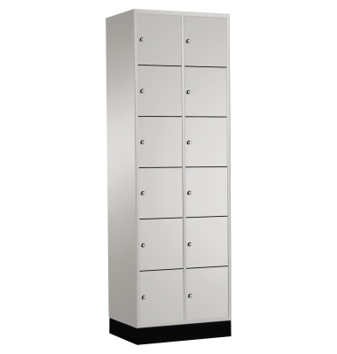 Schließf.schrank 8670201S10011 12Fächer 1950x620x500mm lgr/lgr