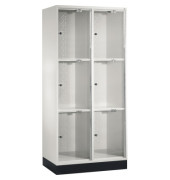 Schließf.schrank 8370A202S10001 Acrylglastüren 1750x820x500mm lgr