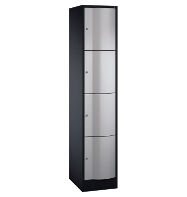 Schlie&szlig;f.schrank 8470172S10011 4F&auml;cher 1950x396x540mm sgr/wsalu