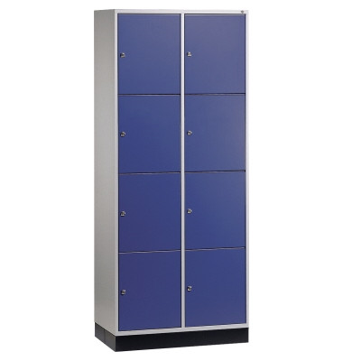 Schließf.schrank 8470202S10008 8Fächer 1950x820x500mm lgr/ebl