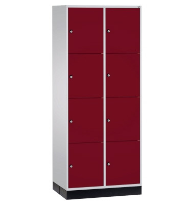 Schließf.schrank 8470203S10052 8Fächer 1950x820x600mm lgr/rrt