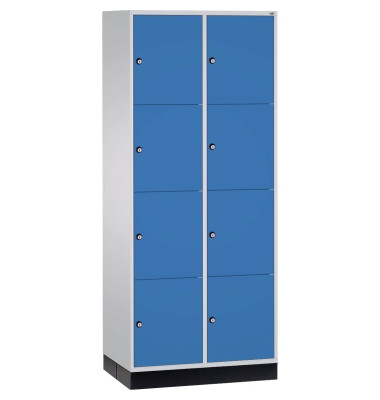 Schließf.schrank 8470203S10002 8Fächer 1950x820x600mm lgr/ebl