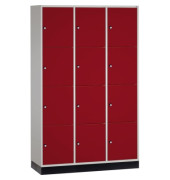 Schließf.schrank 8470302S10019 12Fächer 1950x1220x500mm lgr/rrt