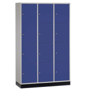 Schließf.schrank 8470302S10026 12Fächer 1950x1220x500mm lgr/ebl