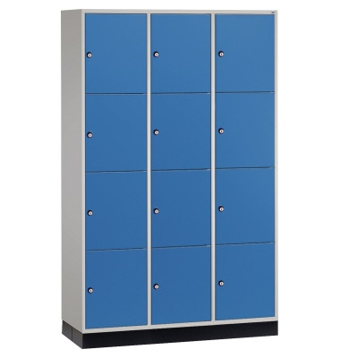 Schließf.schrank 8470302S10041 12Fächer 1950x1220x500mm lgr/lbl