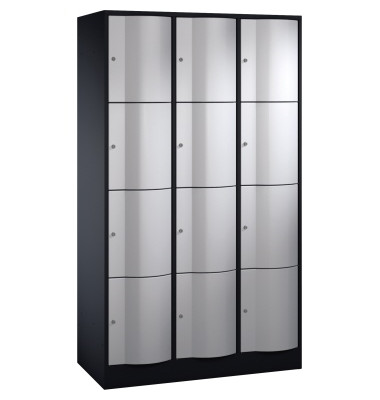 Schließf.schrank 8470372S10046 12Fächer 1950x1150x540mm sgr/wsalu