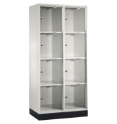 Schließf.schrank 8470A202S10003 Acrylglastüren 1750x820x500mm lgr