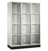 Schließf.schrank 8470A302S10002 Acrylglastüren 1750x1220x500mm lgr