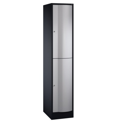 Doppelspind 8270172S10045 2Fächer 1950x396x540mm sgr/wsalu
