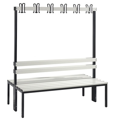 Garderobenbank 8051200S10022 1650x1500x756mm sgr/lgr